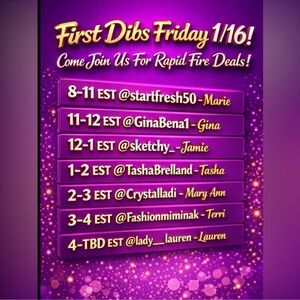 First Dibs Friday Show Flyer!